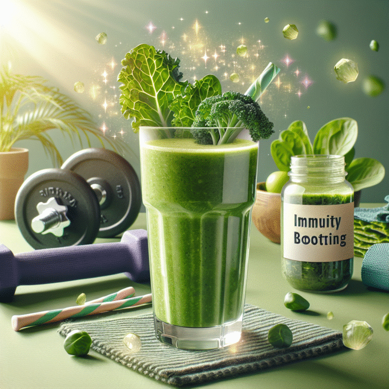 Green Immunity Smoothies with Kale and Spinach for a Nutrient Boost