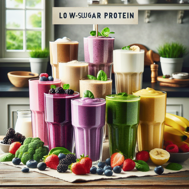 Low-Sugar Protein Smoothies for Guilt-Free Sipping